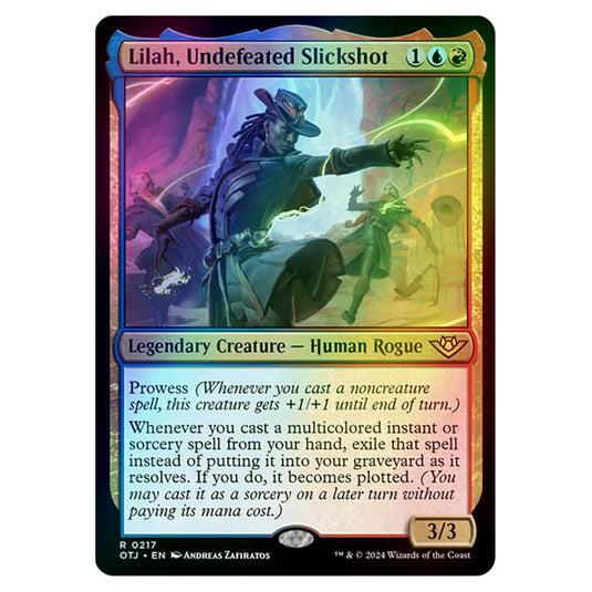 Magic The Gathering - Outlaws of Thunder Junction - Lilah, Undefeated Slickshot - 0217 (Foil)