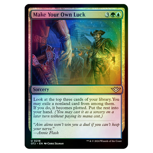 Magic The Gathering - Outlaws of Thunder Junction - Make Your Own Luck - 0218 (Foil)