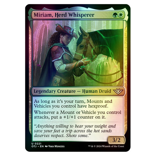 Magic The Gathering - Outlaws of Thunder Junction - Miriam, Herd Whisperer - 0221 (Foil)