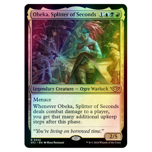 Magic The Gathering - Outlaws of Thunder Junction - Obeka, Splitter of Seconds - 0222 (Foil)