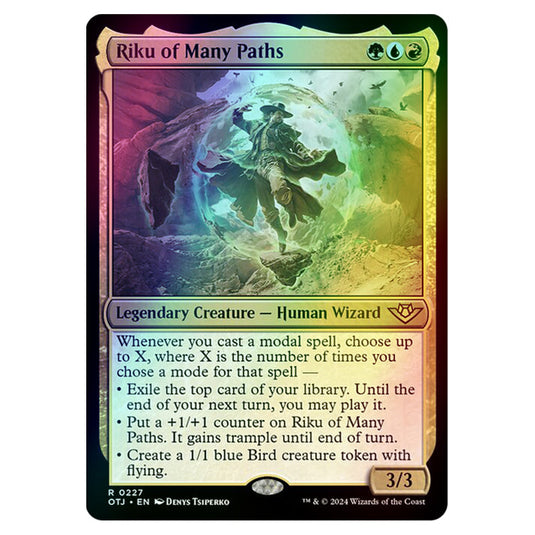 Magic The Gathering - Outlaws of Thunder Junction - Riku of Many Paths - 0227 (Foil)