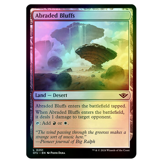 Magic The Gathering - Outlaws of Thunder Junction - Abraded Bluffs - 0251 (Foil)