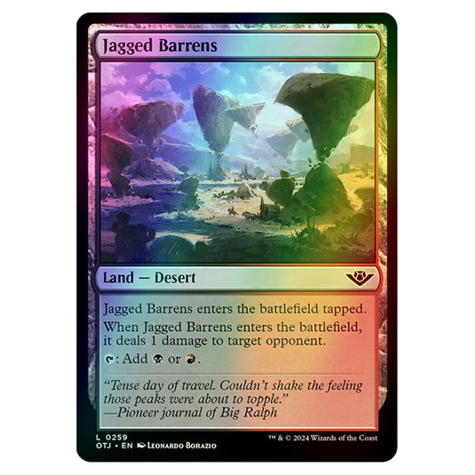 Magic The Gathering - Outlaws of Thunder Junction - Jagged Barrens - 0259 (Foil)