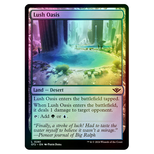 Magic The Gathering - Outlaws of Thunder Junction - Lush Oasis - 0261 (Foil)