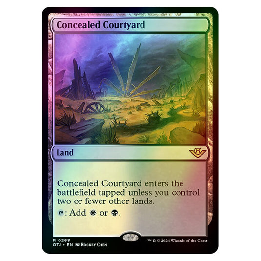 Magic The Gathering - Outlaws of Thunder Junction - Concealed Courtyard - 0268 (Foil)