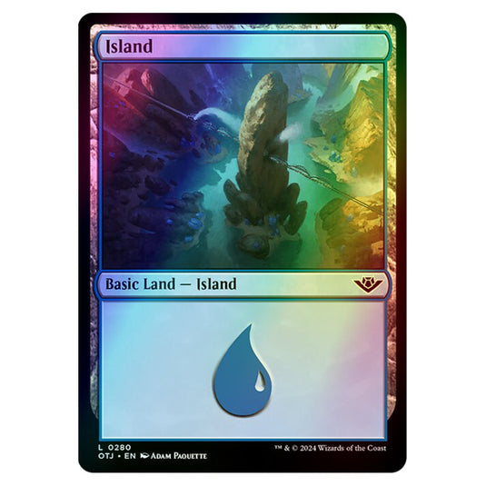 Magic The Gathering - Outlaws of Thunder Junction - Island - 0280 (Foil)