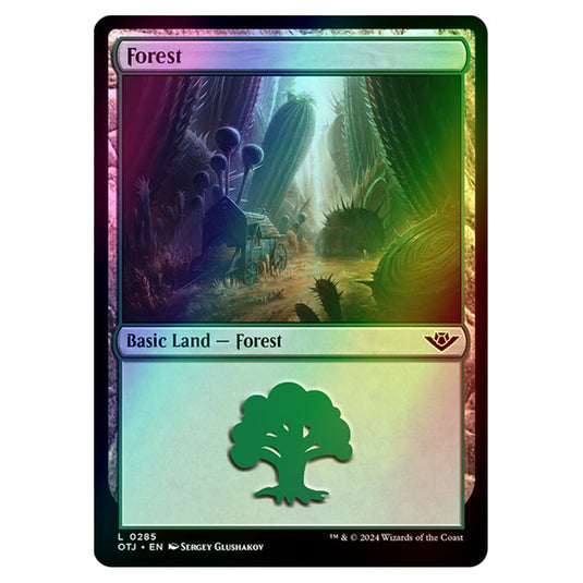 Magic The Gathering - Outlaws of Thunder Junction - Forest - 0285 (Foil)