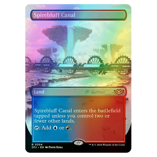 Magic The Gathering - Outlaws of Thunder Junction - Spirebluff Canal - 0304 (Foil)