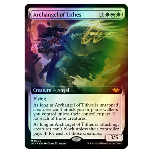 Magic The Gathering - Outlaws of Thunder Junction - Archangel of Tithes - 0308 (Foil)