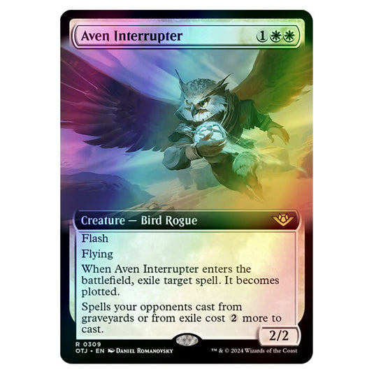 Magic The Gathering - Outlaws of Thunder Junction - Aven Interrupter - 0309 (Foil)