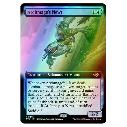 Magic The Gathering - Outlaws of Thunder Junction - Archmage's Newt - 0316 (Foil)