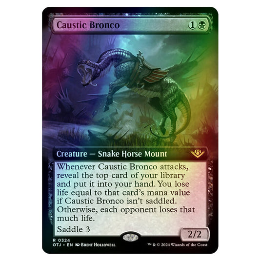 Magic The Gathering - Outlaws of Thunder Junction - Caustic Bronco - 0324 (Foil)