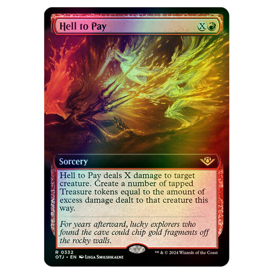 Magic The Gathering - Outlaws of Thunder Junction - Hell to Pay (Extended Art) - 0332 (Foil)