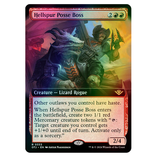 Magic The Gathering - Outlaws of Thunder Junction - Hellspur Posse Boss (Extended Art) - 0333 (Foil)