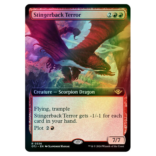 Magic The Gathering - Outlaws of Thunder Junction - Stingerback Terror (Extended Art) - 0336 (Foil)