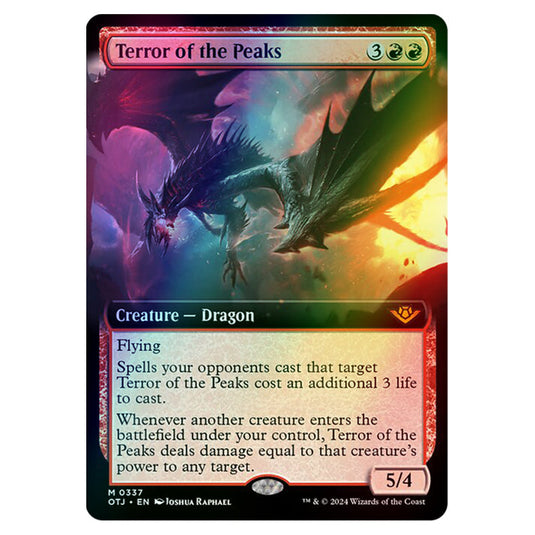 Magic The Gathering - Outlaws of Thunder Junction - Terror of the Peaks (Extended Art) - 0337 (Foil)