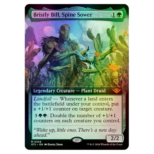 Magic The Gathering - Outlaws of Thunder Junction - Bristly Bill, Spine Sower (Extended Art) - 0338 (Foil)