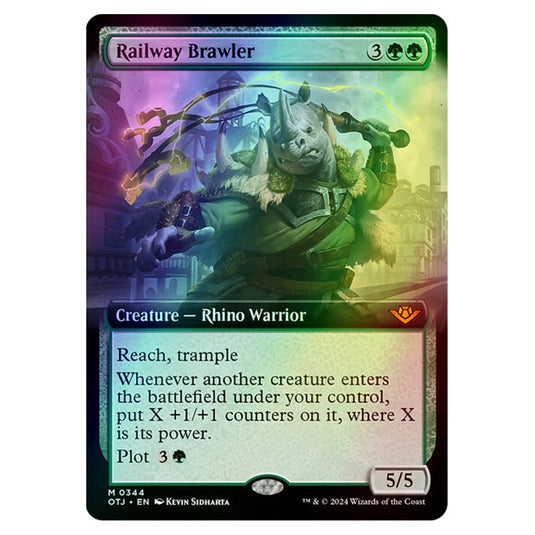 Magic The Gathering - Outlaws of Thunder Junction - Railway Brawler (Extended Art) - 0344 (Foil)