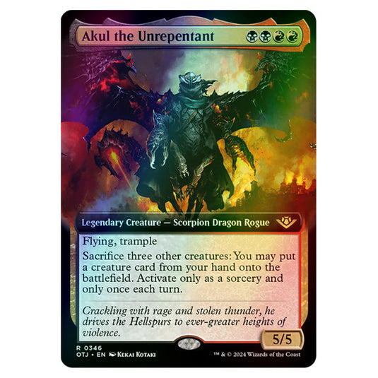 Magic The Gathering - Outlaws of Thunder Junction - Akul the Unrepentant (Extended Art) - 0346 (Foil)