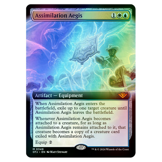 Magic The Gathering - Outlaws of Thunder Junction - Assimilation Aegis (Extended Art) - 0348 (Foil)