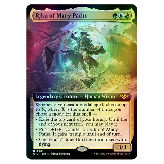 Magic The Gathering - Outlaws of Thunder Junction - Riku of Many Paths (Extended Art) - 0361 (Foil)