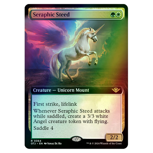 Magic The Gathering - Outlaws of Thunder Junction - Seraphic Steed (Extended Art) - 0364 (Foil)