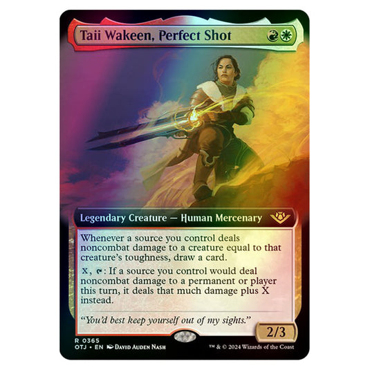 Magic The Gathering - Outlaws of Thunder Junction - Taii Wakeen, Perfect Shot (Extended Art) - 0365 (Foil)