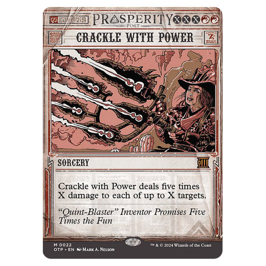 Magic The Gathering - Outlaws of Thunder Junction - Breaking News - Crackle with Power (Prosperity Showcase) - 0022