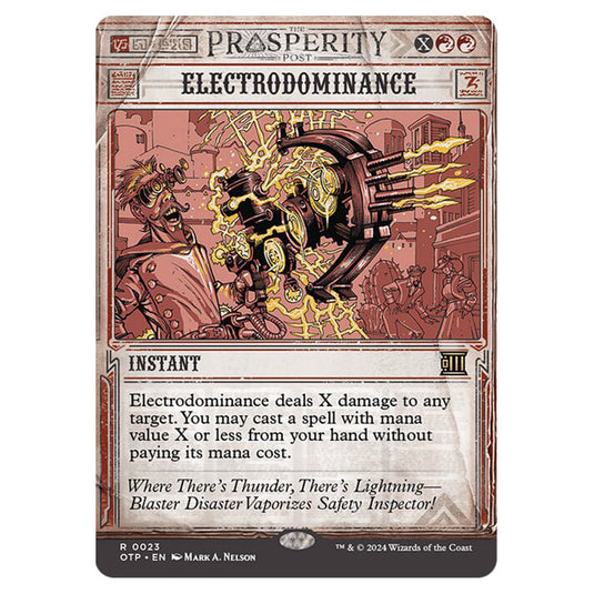 Magic The Gathering - Outlaws of Thunder Junction - Breaking News - Electrodominance (Prosperity Showcase) - 0023