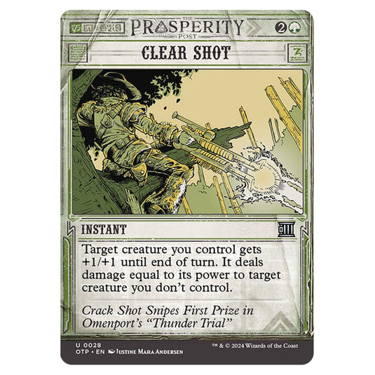 Magic The Gathering - Outlaws of Thunder Junction - Breaking News - Clear Shot (Prosperity Showcase) - 0028