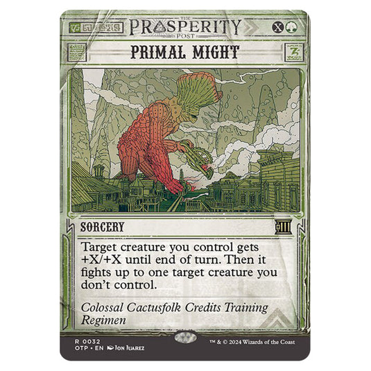 Magic The Gathering - Outlaws of Thunder Junction - Breaking News - Primal Might (Prosperity Showcase) - 0032