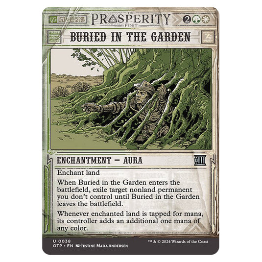 Magic The Gathering - Outlaws of Thunder Junction - Breaking News - Buried in the Garden (Prosperity Showcase) - 0038