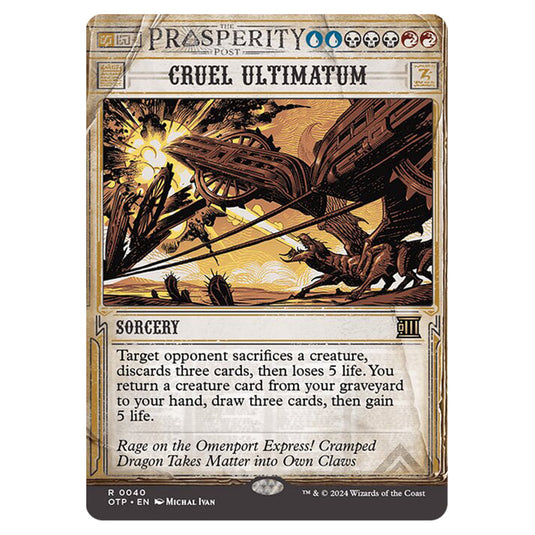 Magic The Gathering - Outlaws of Thunder Junction - Breaking News - Cruel Ultimatum (Prosperity Showcase) - 0040