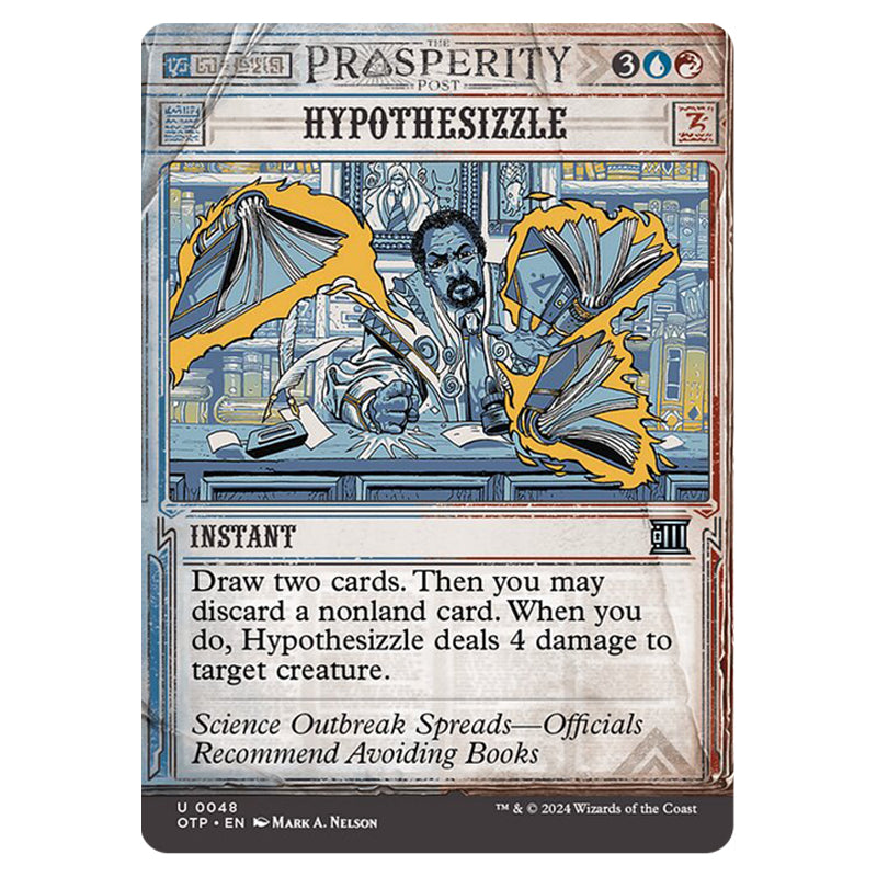 Magic The Gathering - Outlaws of Thunder Junction - Breaking News - Hypothesizzle (Prosperity Showcase) - 0048 Magic The Gathering - Outlaws of Thunder Junction - Breaking News - Hypothesizzle (Prosperity Showcase) - 0048