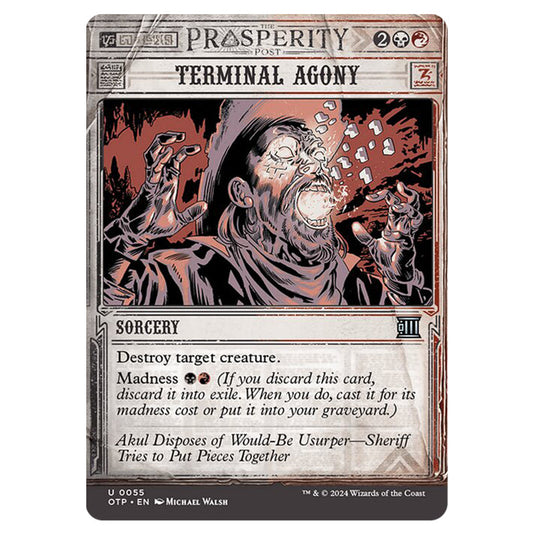 Magic The Gathering - Outlaws of Thunder Junction - Breaking News - Terminal Agony (Prosperity Showcase) - 0055