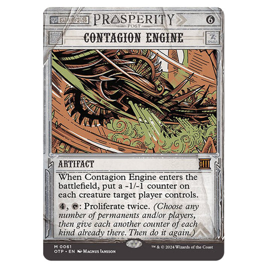 Magic The Gathering - Outlaws of Thunder Junction - Breaking News - Contagion Engine (Prosperity Showcase) - 0061