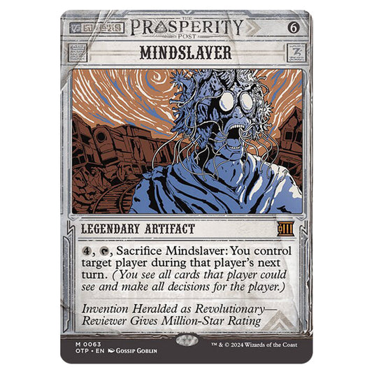 Magic The Gathering - Outlaws of Thunder Junction - Breaking News - Mindslaver (Prosperity Showcase) - 0063