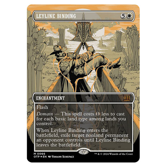 Magic The Gathering - Outlaws of Thunder Junction - Breaking News - Leyline Binding (Textured Foil) - 0066