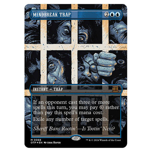 Magic The Gathering - Outlaws of Thunder Junction - Breaking News - Mindbreak Trap (Textured Foil) - 0068