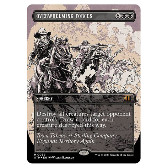 Magic The Gathering - Outlaws of Thunder Junction - Breaking News - Overwhelming Forces (Textured Foil) - 0069