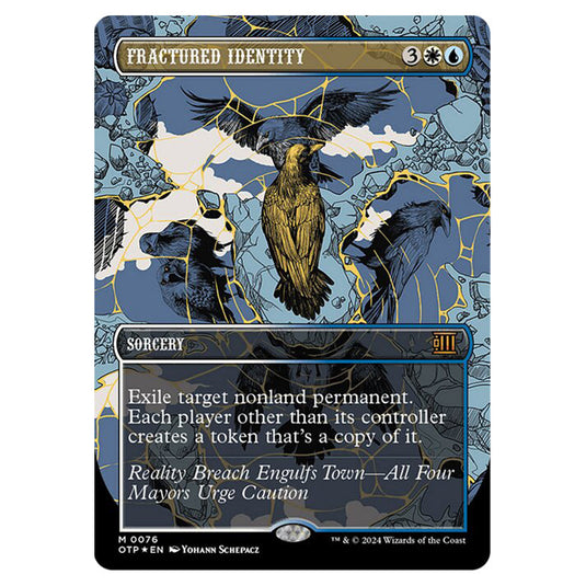 Magic The Gathering - Outlaws of Thunder Junction - Breaking News - Fractured Identity (Textured Foil) - 0076