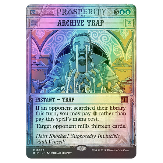 Magic The Gathering - Outlaws of Thunder Junction - Breaking News - Archive Trap (Prosperity Showcase) - 0007 (Foil)