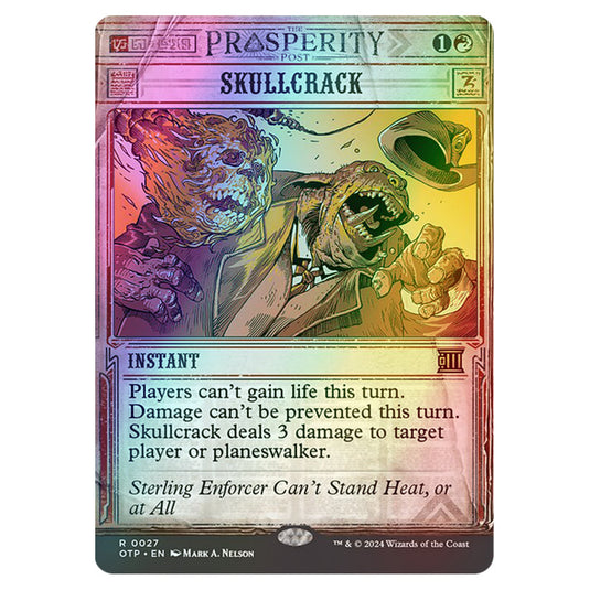 Magic The Gathering - Outlaws of Thunder Junction - Breaking News - Skullcrack (Prosperity Showcase) - 0027 (Foil)