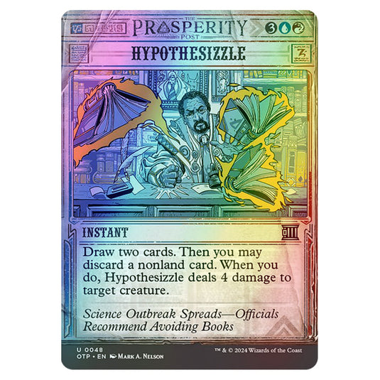Magic The Gathering - Outlaws of Thunder Junction - Breaking News - Hypothesizzle (Prosperity Showcase) - 0048 (Foil)