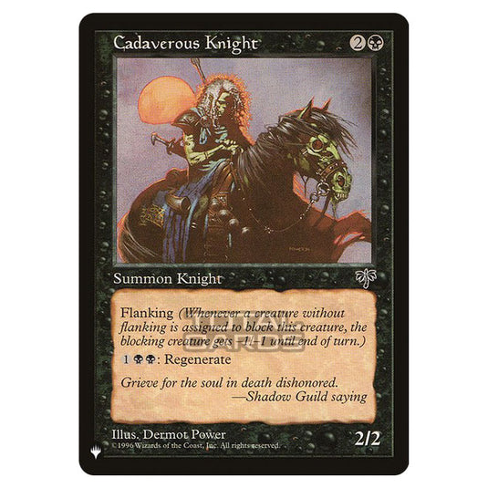 Magic The Gathering - The List - Cadaverous Knight - 90/348