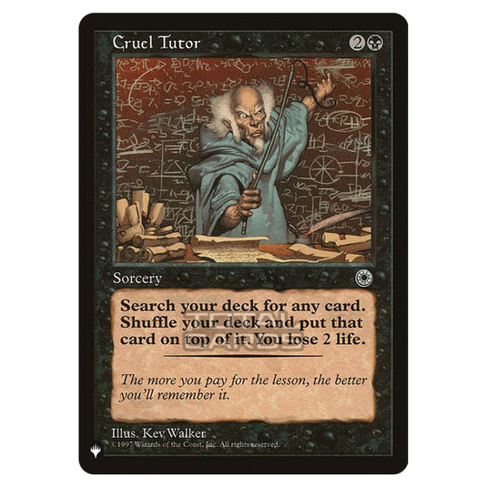 Magic The Gathering - The List - Cruel Tutor - 91/348