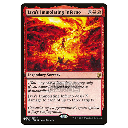 Magic The Gathering - The List - Jaya's Immolating Inferno - 139/348