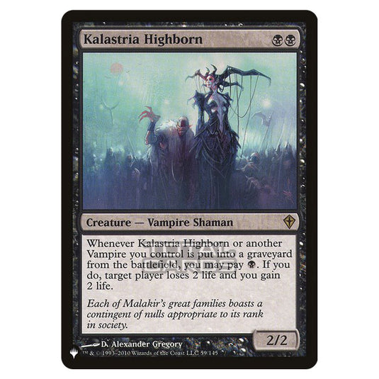 Magic The Gathering - The List - Kalastria Highborn - 101/348