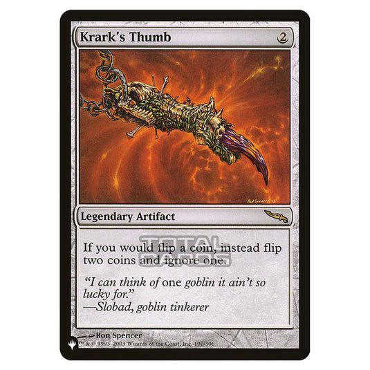 Magic The Gathering - The List - Krark's Thumb - 260/348