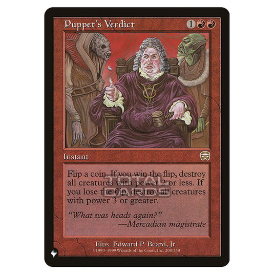 Magic The Gathering - The List - Puppet's Verdict - 149/348